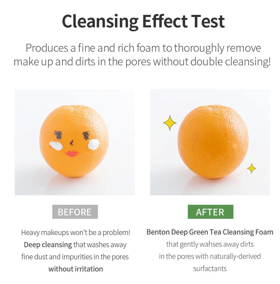 Deep Green Tea Cleansing Foam Schiuma Detergente Idratante