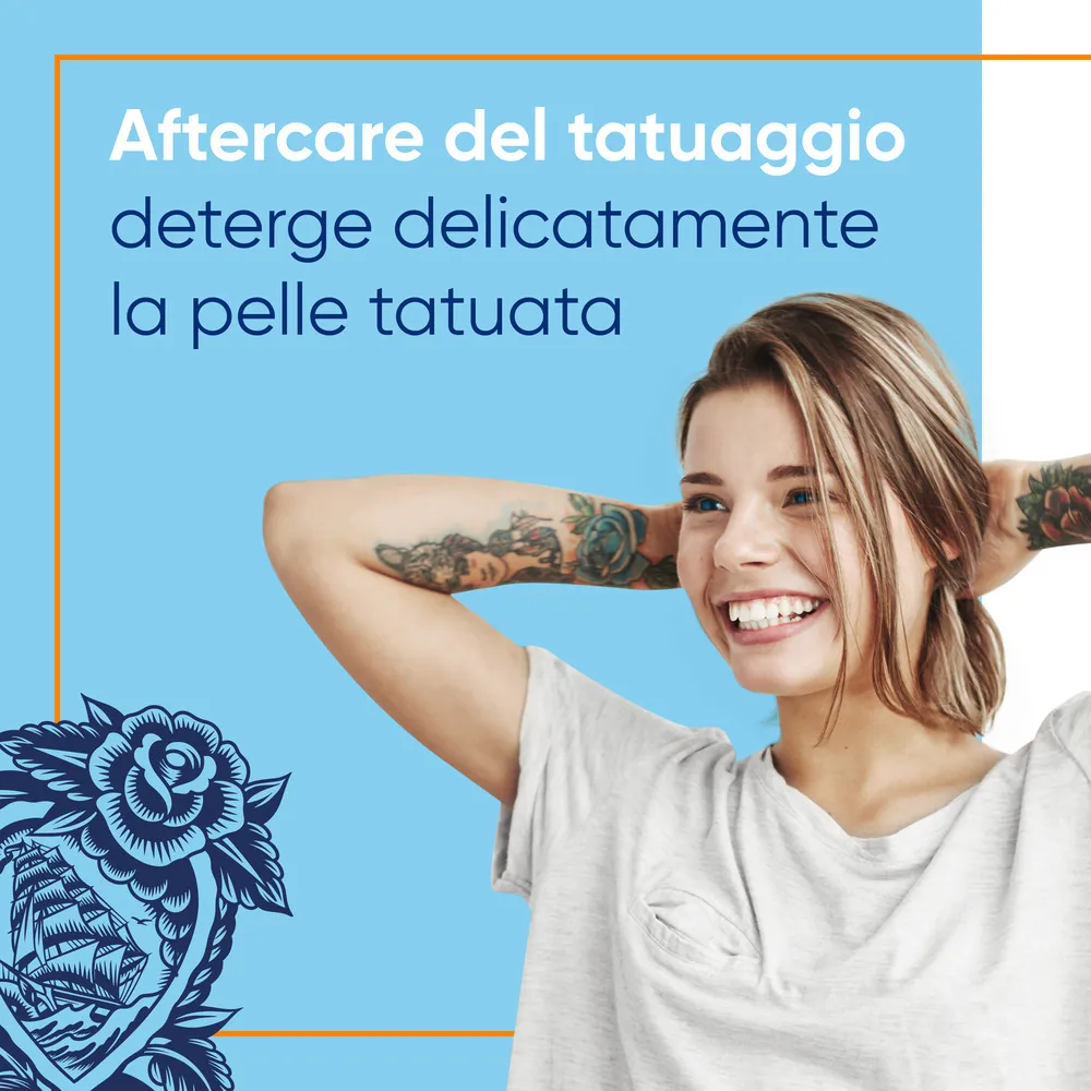 Bepanthenol Tattoo Detergente Delicato 200ml Tatuaggi