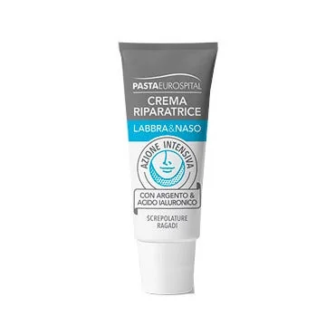 Eurospital Pasta Crema Riparatrice Labbra e Naso 8 ml Contro ragadi e screpolature