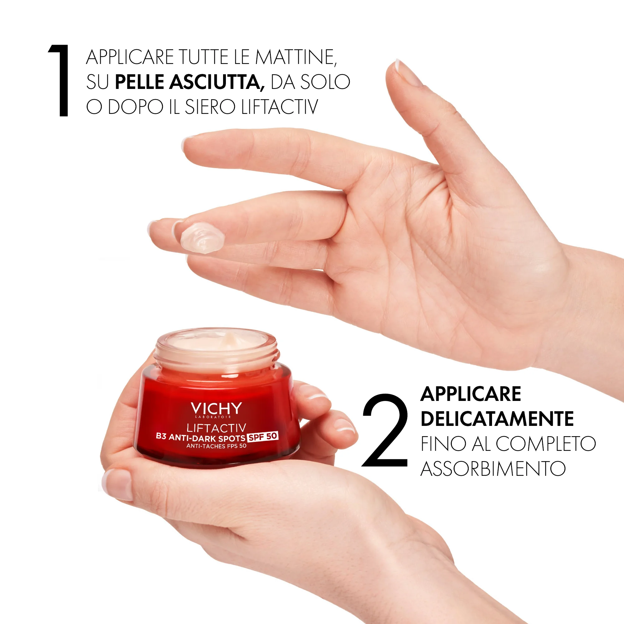 Vichy Liftactiv Crema Viso B3 SPF50, 50 Ml Anti-Macchie