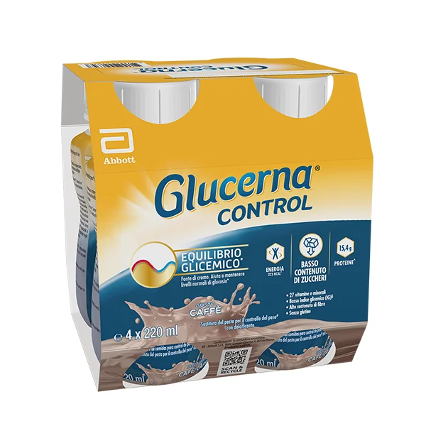Glucerna Control Caffè 4 X 220 ml Senza Glutine