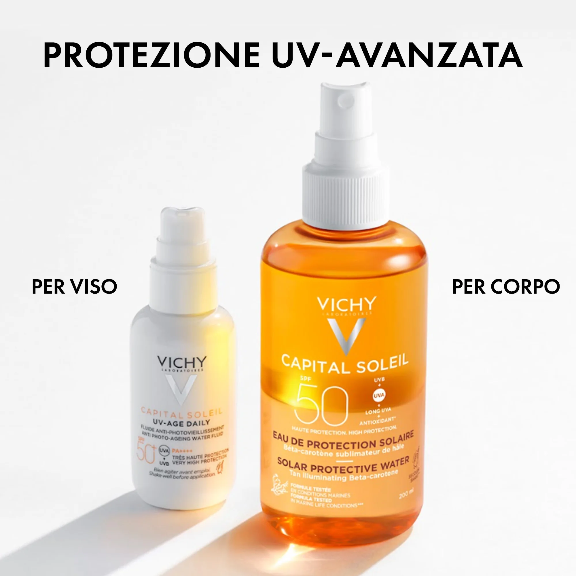 Vichy Ideal Soleil Acqua Solare SPF30, 200 Ml Protettiva idratante