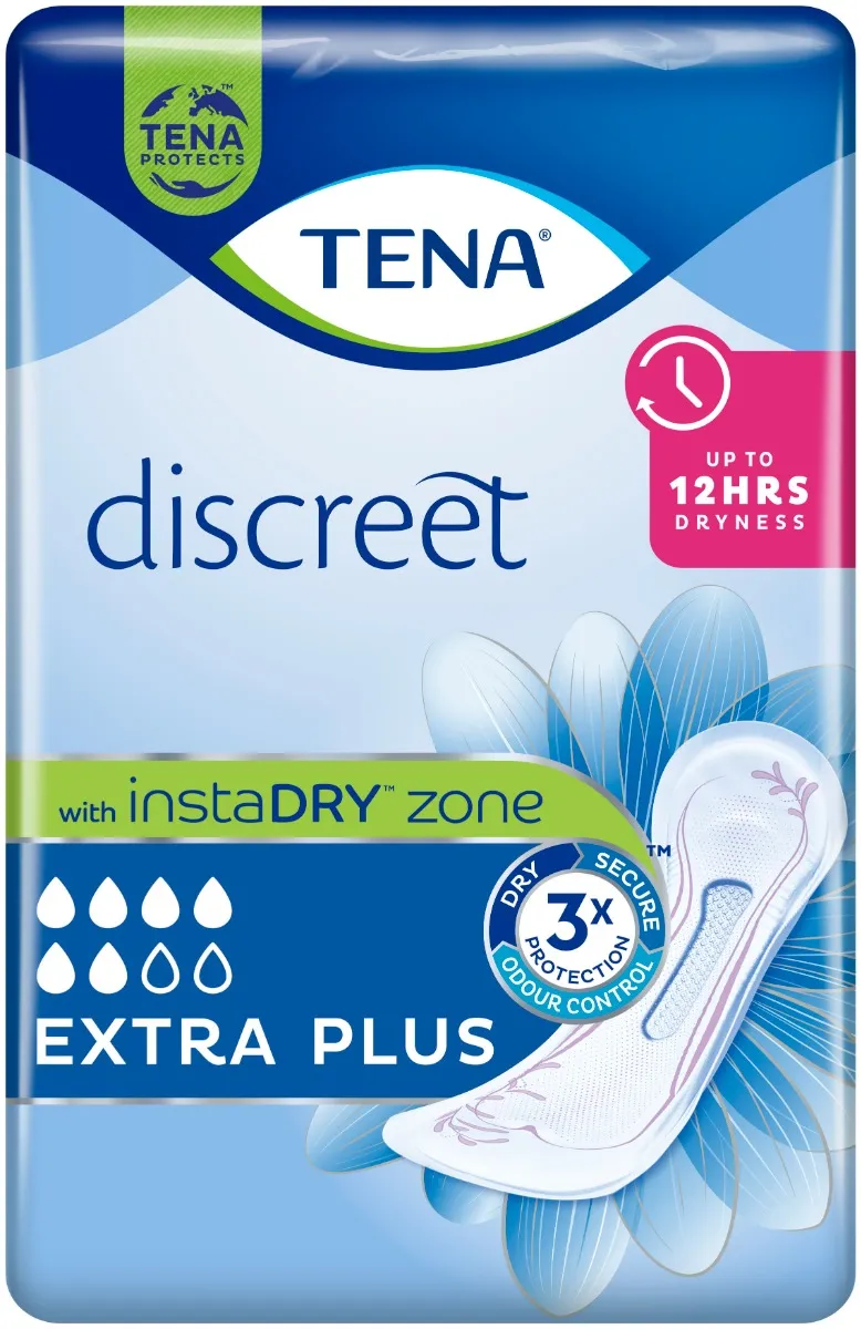 Tena Discreet Extra Plus Instadry 16 Pezzi Per Perdite Urinarie Moderate