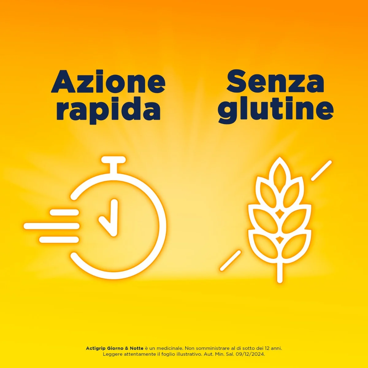 Actigrip Giorno E Notte 12+4 Compresse Raffreddore e Influenza