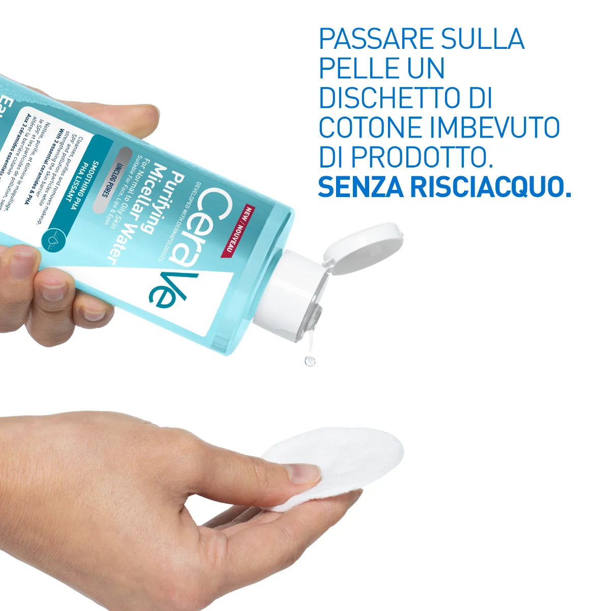Cerave Acqua Micellare Purificante 400 ml Trattamento Detergente Viso