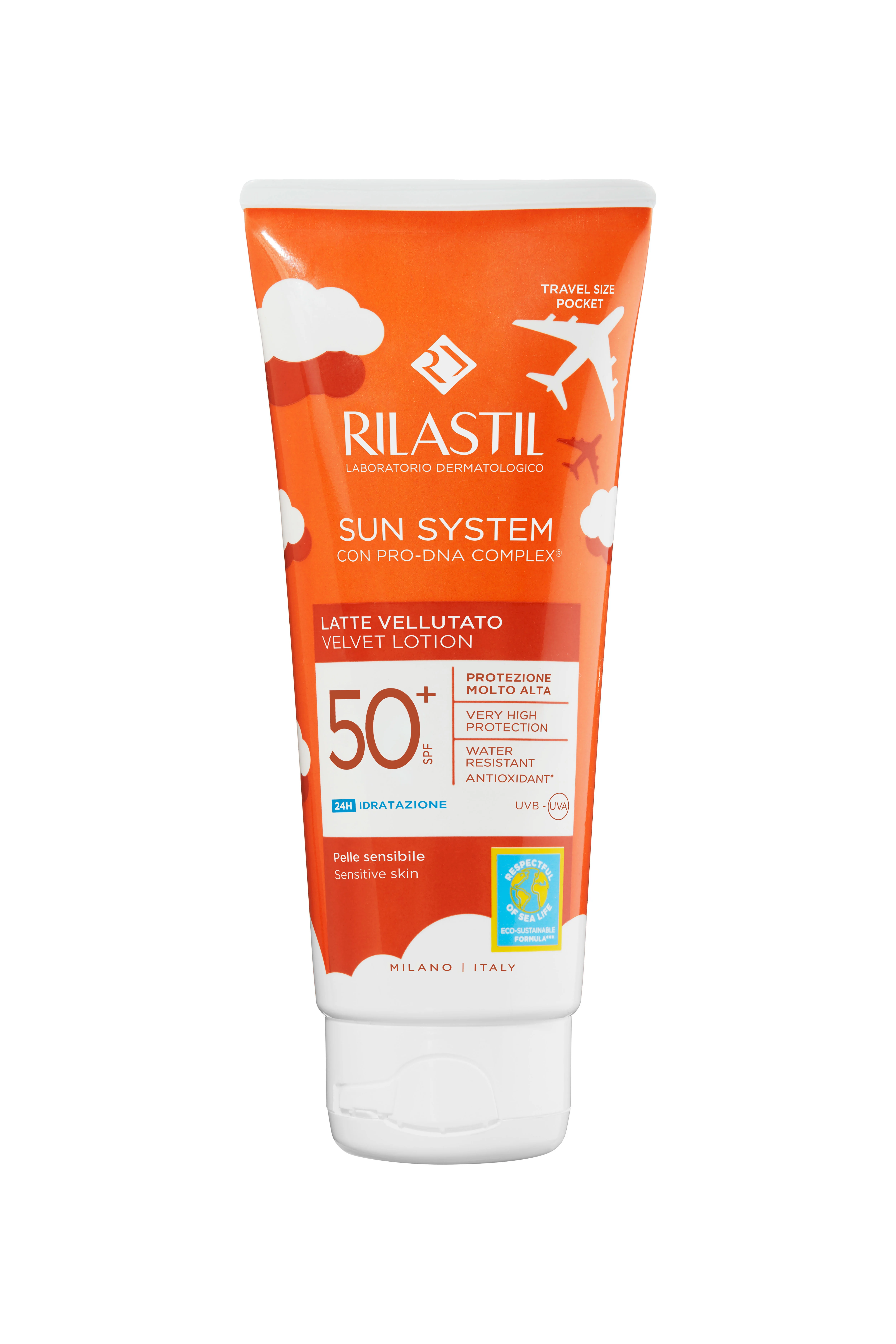 Rilastil Sun System Latte Vellutato SPF50+ Corpo 100 ml Protezione Solare