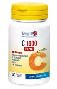 LongLife C 1000 Forte Integratore di Vitamina C 50 Tavolette
