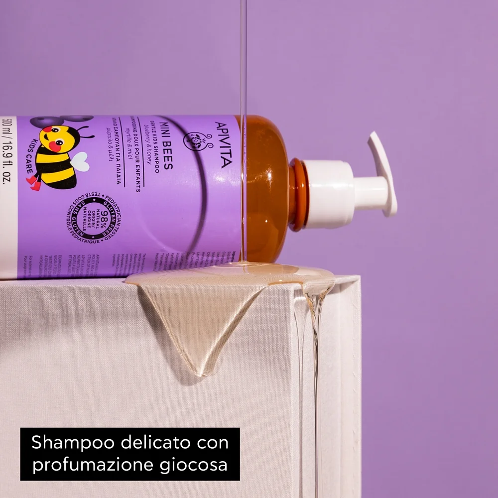 Apivita Kids Shampoo Blub & Honey 500 Ml Shampoo Delicato Bimbi