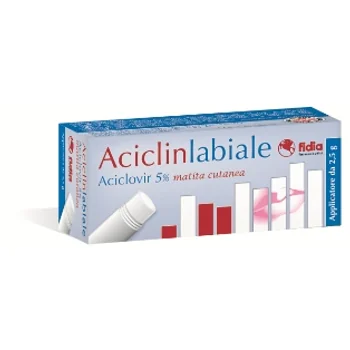 Aciclinlabiale Matita Cutanea 50 mg/g Aciclovir 2,5 g