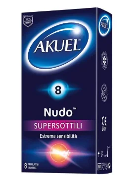 Akuel Nudo Supersottile 8 Pezzi Sesso Sicuro