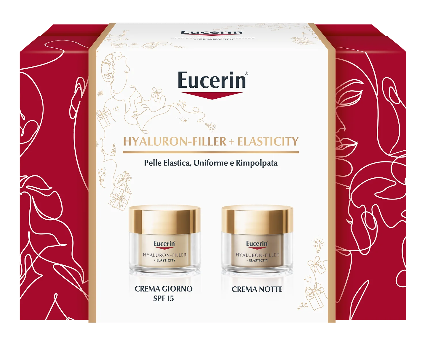 Eucerin Hyaluron-Filler Elasticity Crema Giorno spf15+ Crema Notte Cofanetto anti- età