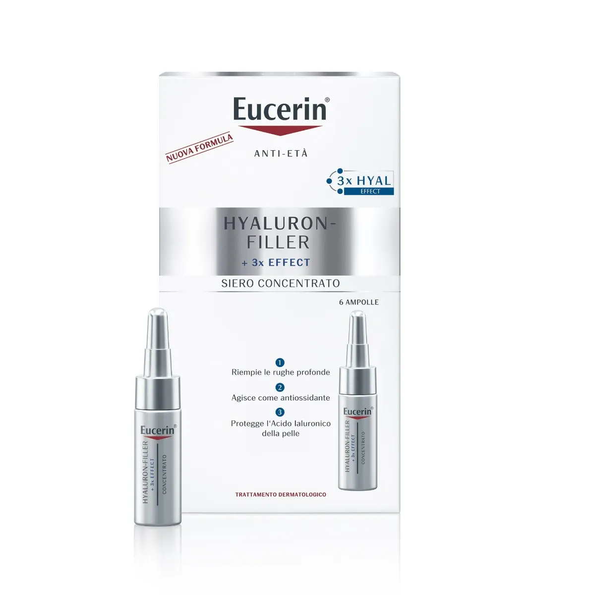 Eucerin Hyaluron Filler Concentrato 6 Fiale Anti-Età