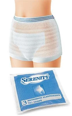Serenity Mutandina Elastica A Rete Per Pannoloni Taglia XXL 3 Pezzi 