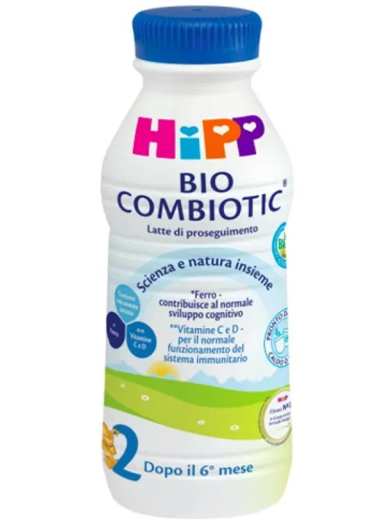 Hipp Bio 2 Latte Combiotic Proseguimento 470 Ml Latte Liquido Pronto all'Uso