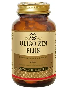 Solgar Oligo Zin Plus 50 Tavolette Integratore Difese Immunitarie