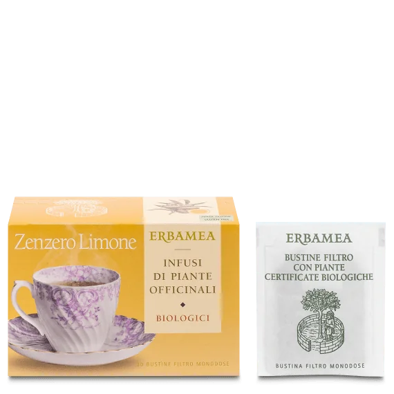 Erbamea Zenzero&Limone Tisan Bio 20 Filtri Tisana Digestiva