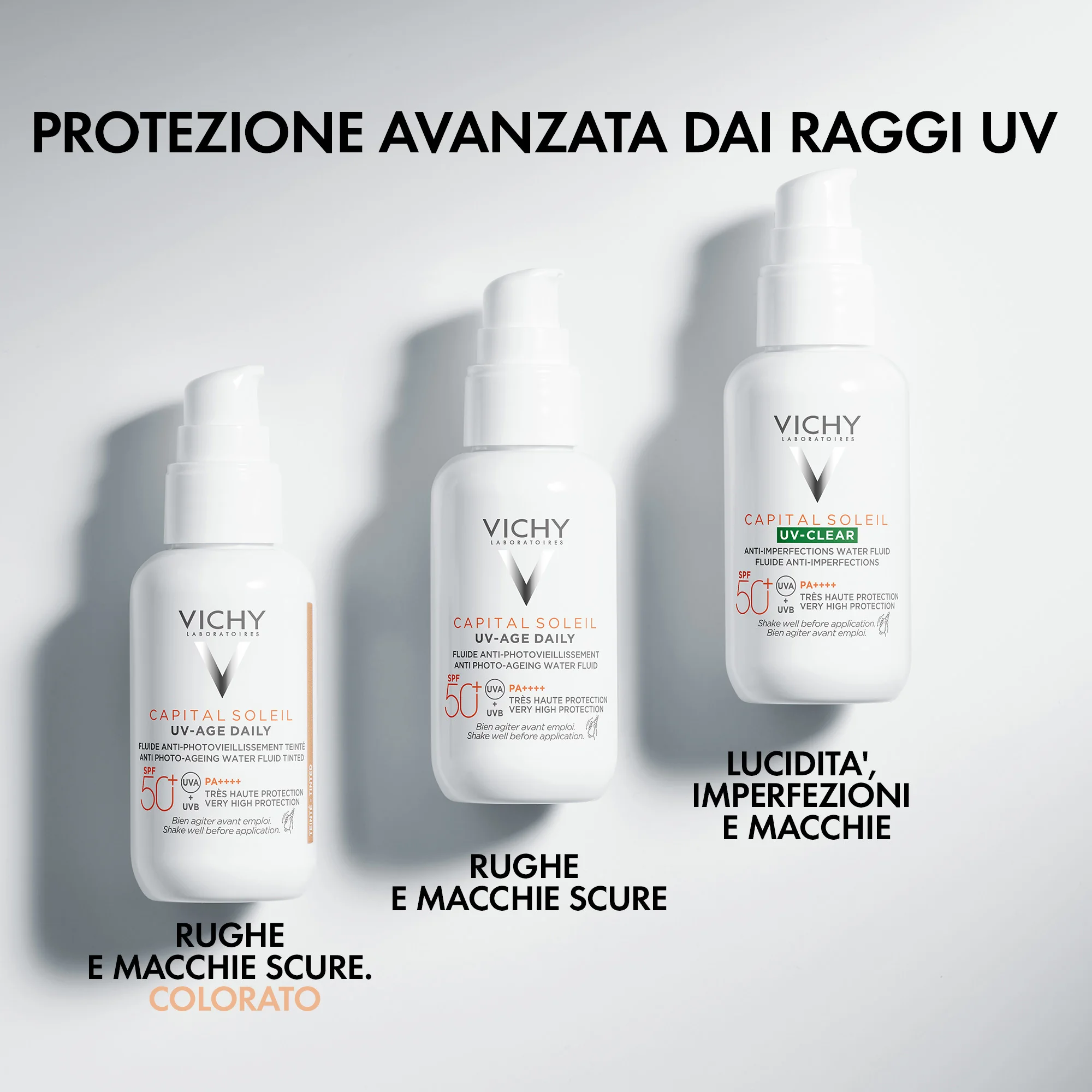 Vichy Capital Soleil UV Clear SPF50 40 Ml Fluido solare antimperfezioni