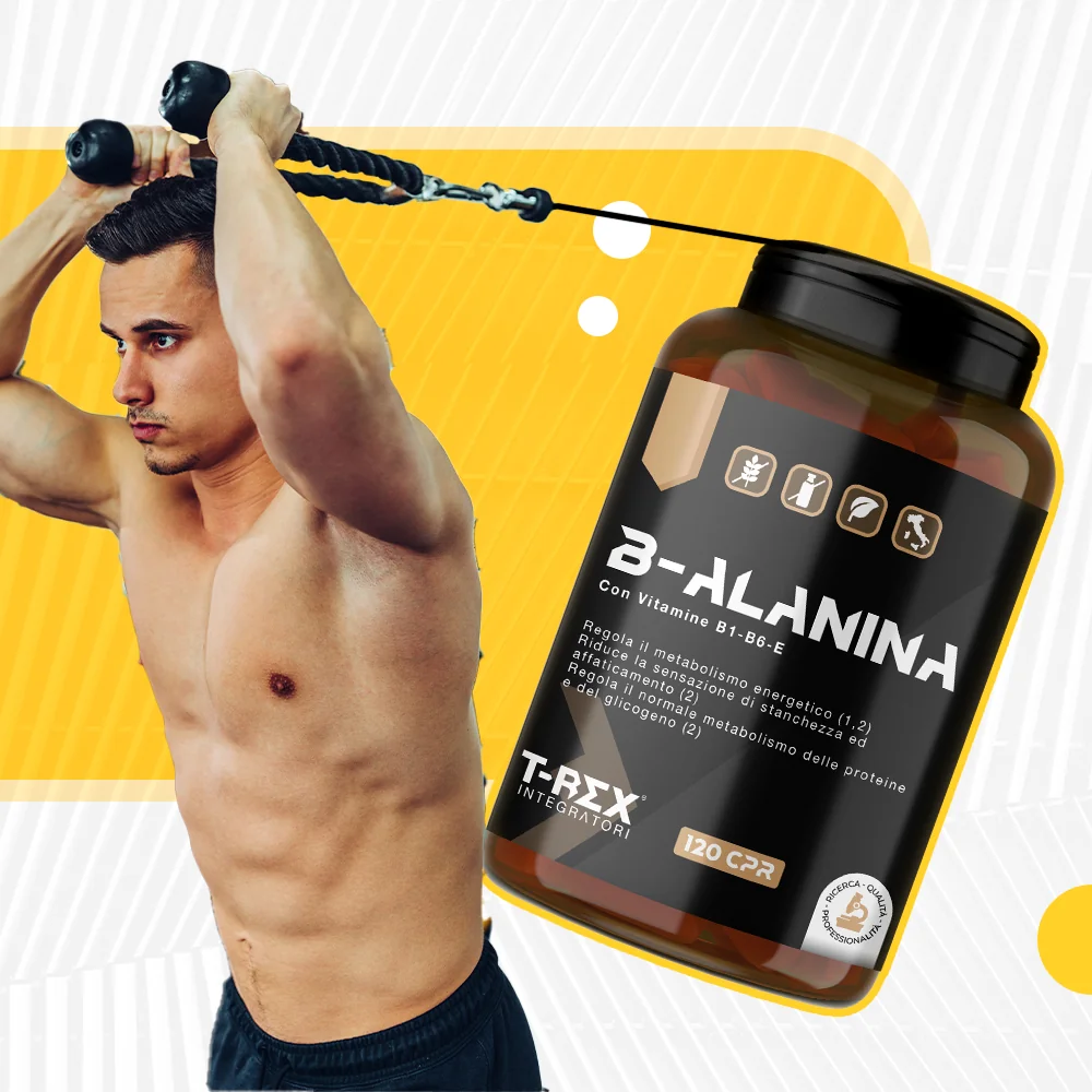 T-Rex B-Alanina 120Cpr Con Vitamina B1 e B6