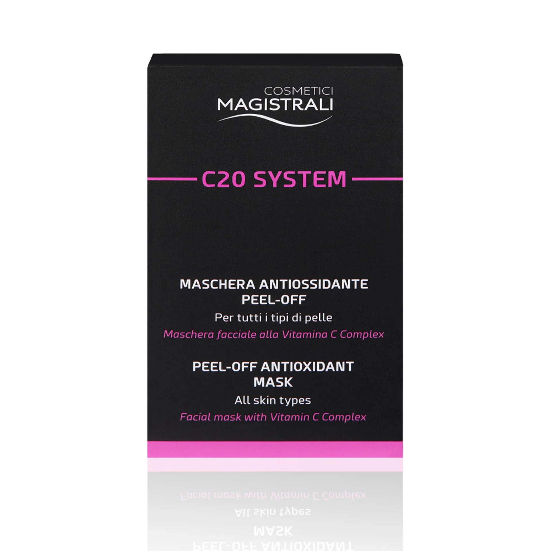 Cantabria Labs Difa Cooper Cosmetici Magistrali C20 System Box Maschera 5 Bustine Maschera Antiossidante Peel-Off