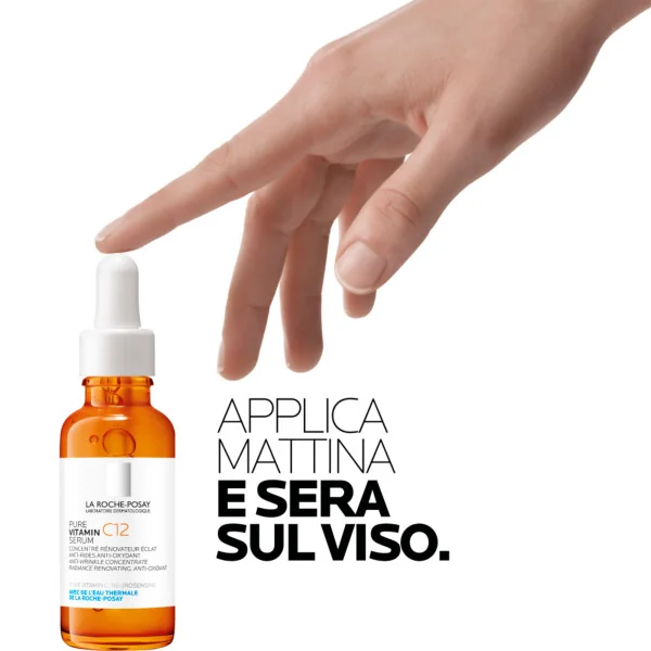 La Roche Posay Pure Vitamin C12 Siero 30Ml Antirughe, Antiossidante e Illuminante