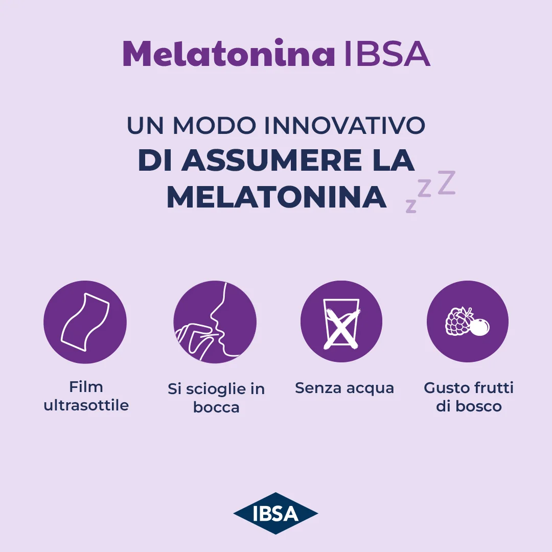 Melatonina Ibsa 30 Film Orali Stress e Insonnia