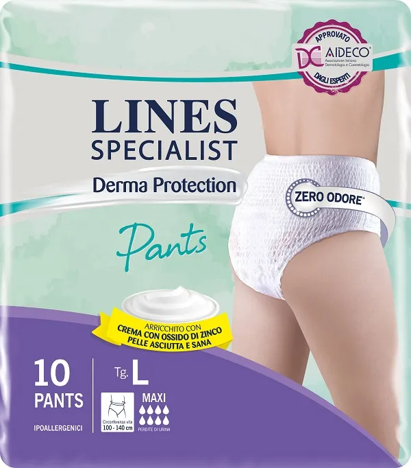 Lines Specialist Derma Pants Maxi L 10 pezzi