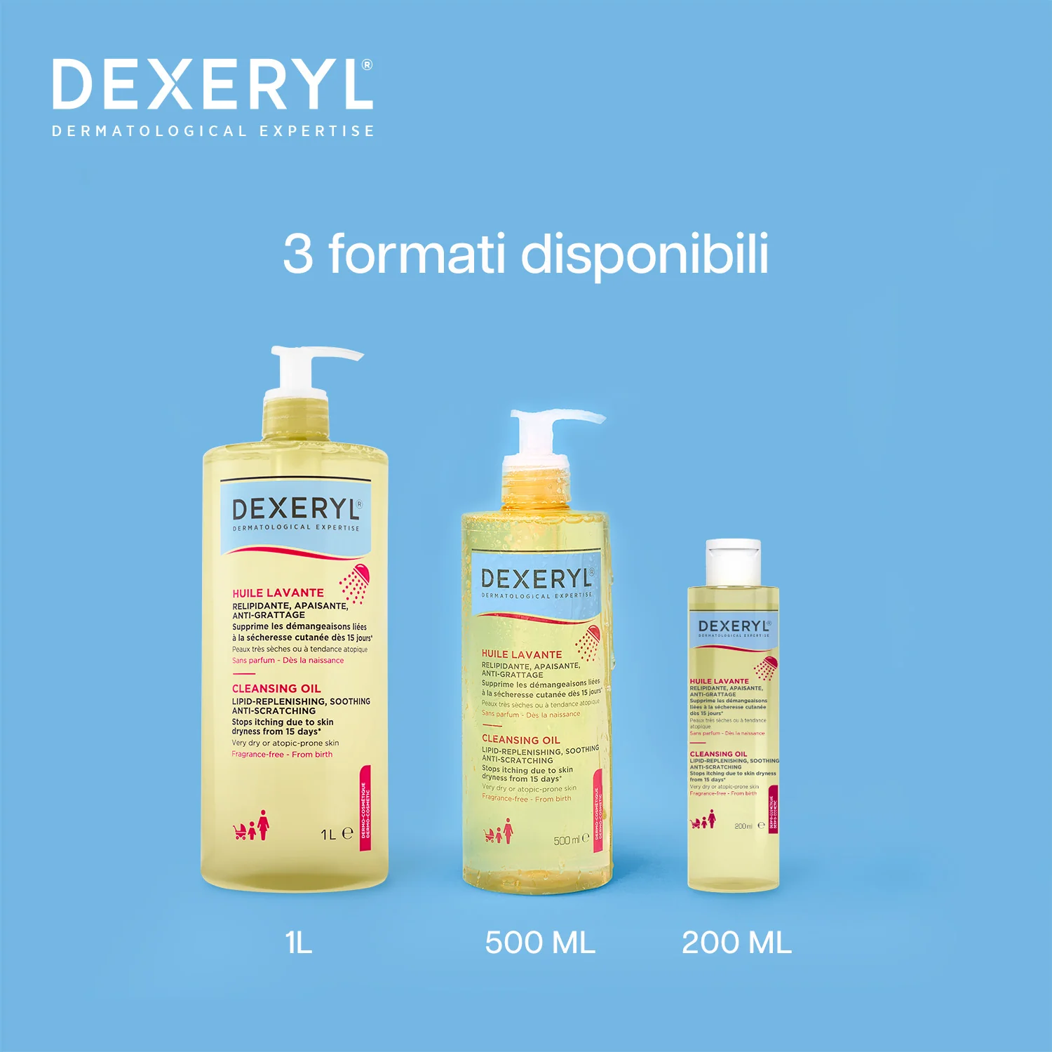 Dexeryl Olio Lavante 500 ml Detergente Corpo e Viso