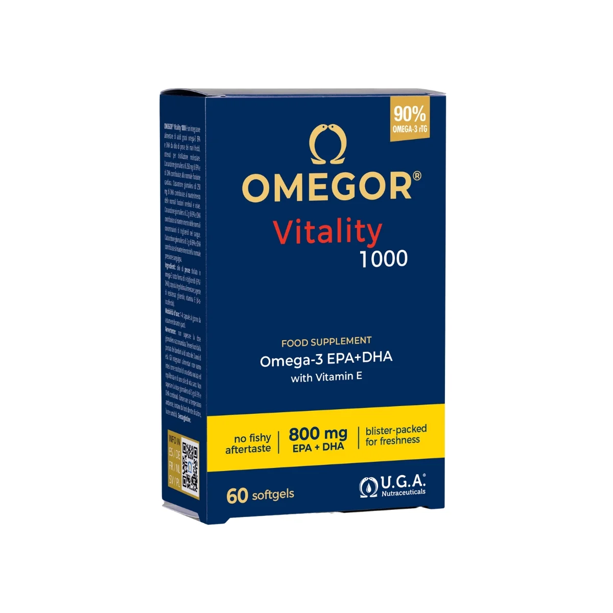 Omegor Vitality 1000 60 Capsule Integratore di Acidi Grassi