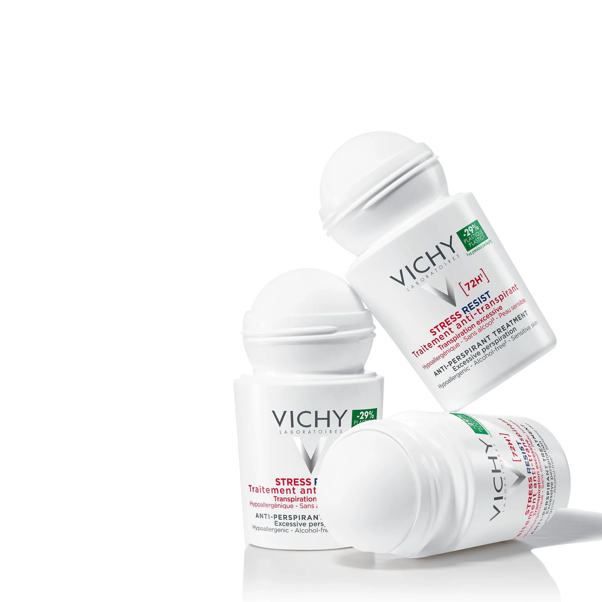Vichy Deodorante Stress resist Roll-On 50 Ml Deodorante Antitraspirante ad azione intensiva