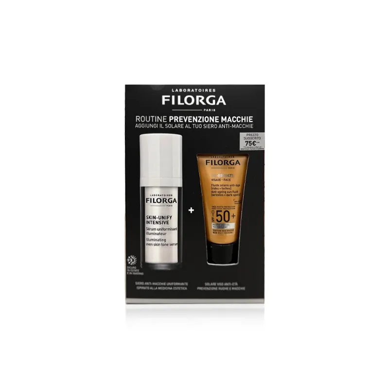 Filorga Cofanetto Prevenzione Macchie: Siero Skin-Unify E Protezione Solare 50+ 