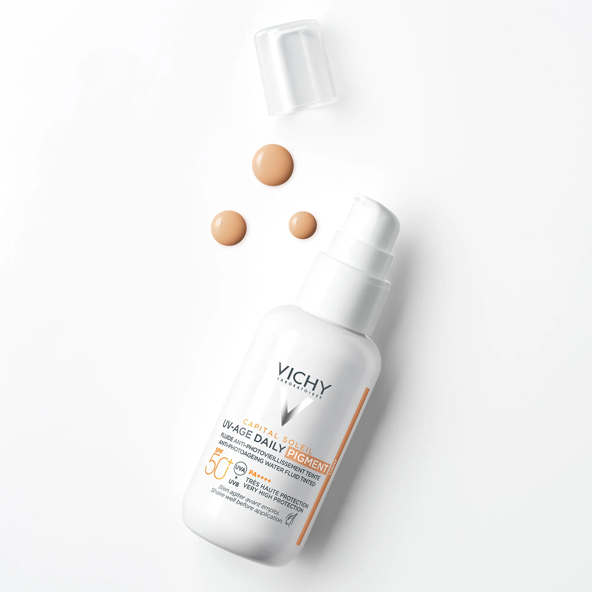 Vichy Capital Soleil Uv-Age Tinted SPF 50+ 40 Ml Fluido Anti Foto-Invecchiamento