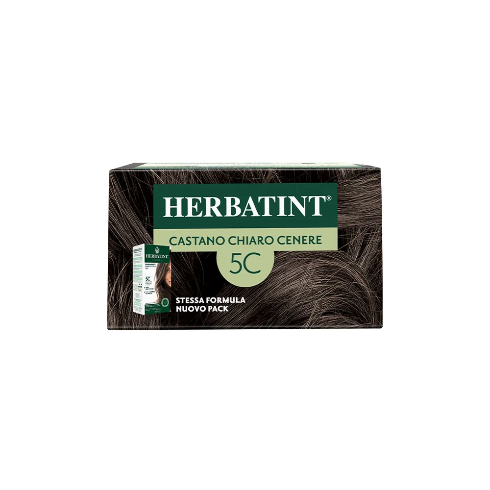 Herbatint Gel Colorante Permanente 5C Castano Chiaro Cenere 170 Ml Colore Intenso e Duraturo