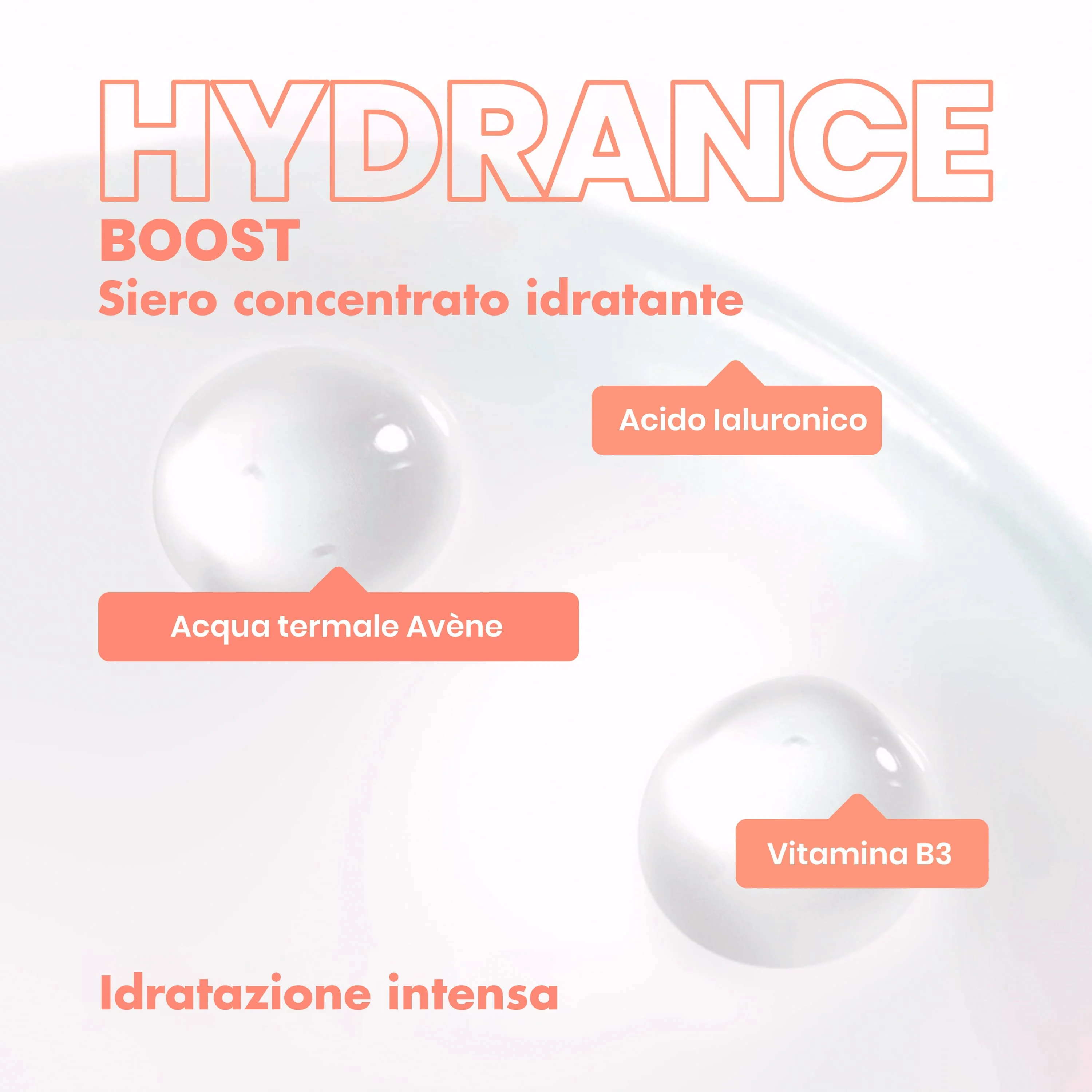 Eau Thermale Avene Hydrance Boost Siero Concentrato Idratante 30 ml Pelle Disidratata