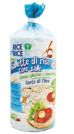 RICE&RICE GALLETTE DI RISO CON SALE BIOLOGICHE SENZA GLUTINE 100 G