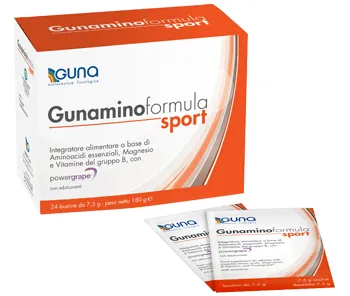 GUNA GUNAMINO FORMULA SPORT INTEGRATORE AMMINOACIDI 24 BUSTINE