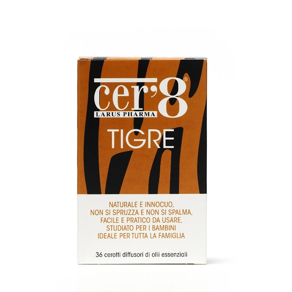 Cer'8 Tigre Diffusori Di Oli Essenziali 36 Cerotti Antizanzare