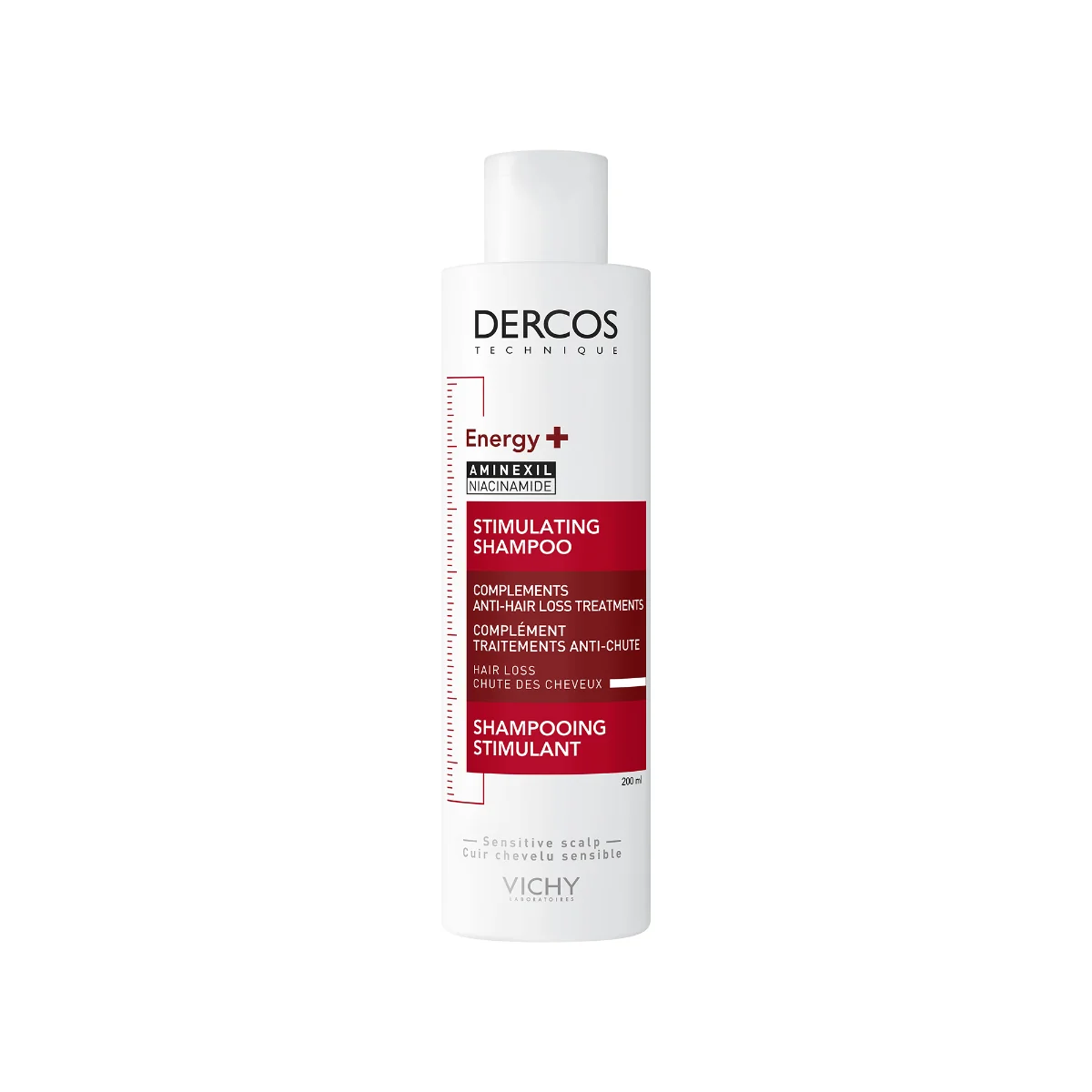 Vichy Dercos Shampoo Energizzante 200 ml Azione Rivitalizzante per Capelli Fragili