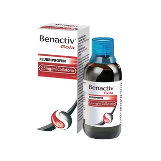 Benactiv Gola Collutorio 2,5 mg/ml 160 ml Flurbiprofene