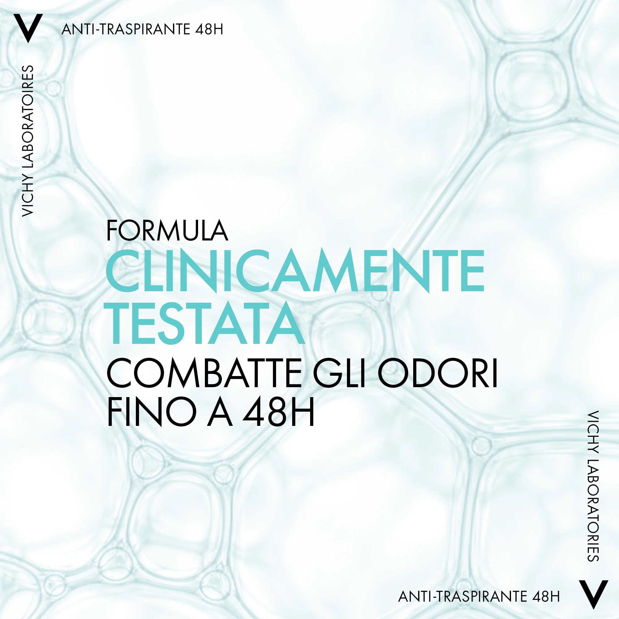 Vichy Deodorante Antitraspirante 48H, 125 Ml Per tutti i tipi di pelle