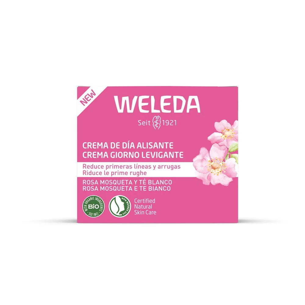 Weleda Crema Giorno Levigante 40 Ml Rosa Mosqueta & Te' Bianco
