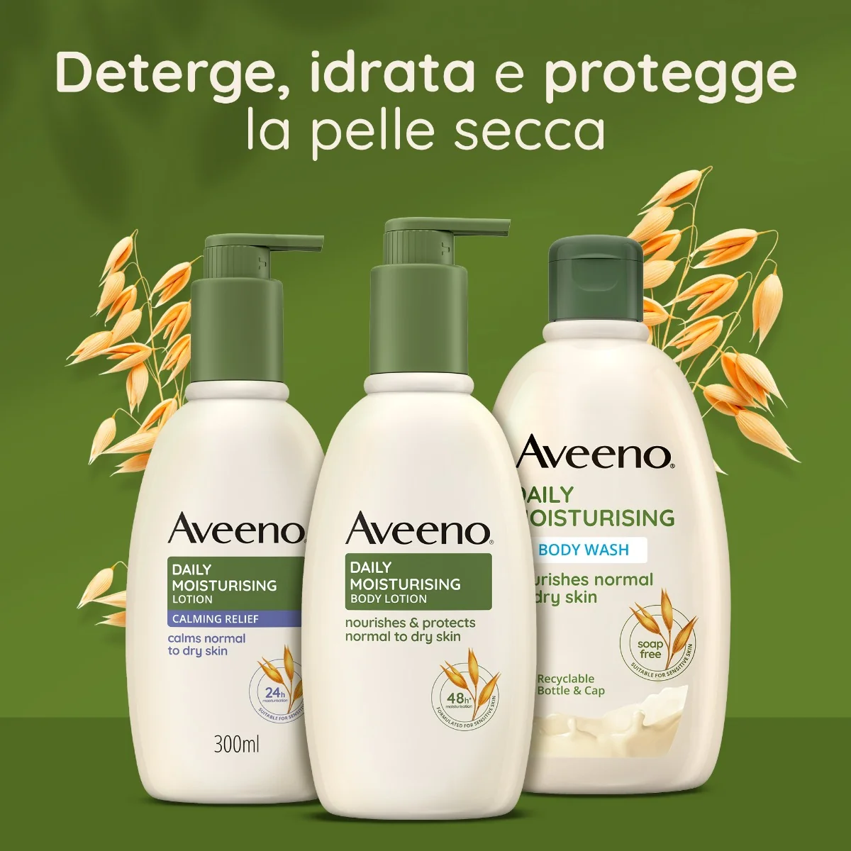 Aveeno Daily Moisturising Detergente Intimo 500 ml Per un'igiene intima delicata e senza sapone