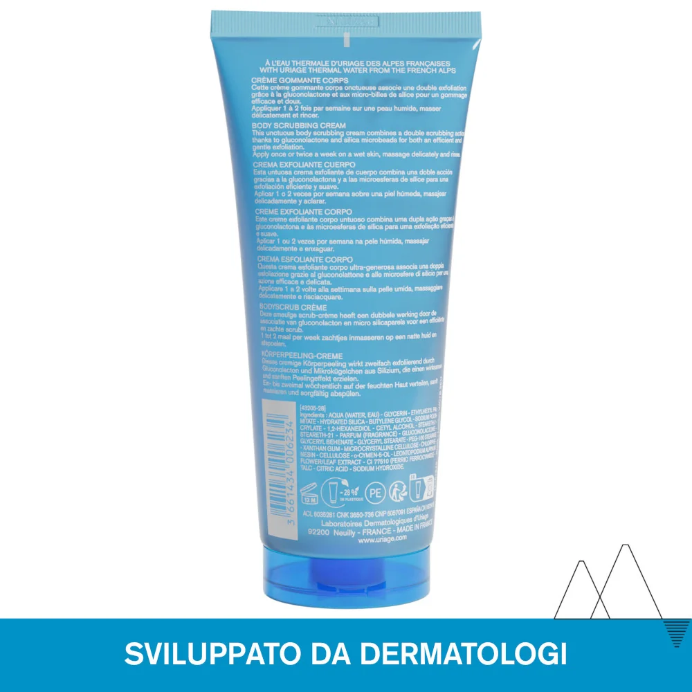 Uriage Crema Gommage Corpo 200 Ml Pelle da Normale a Secca