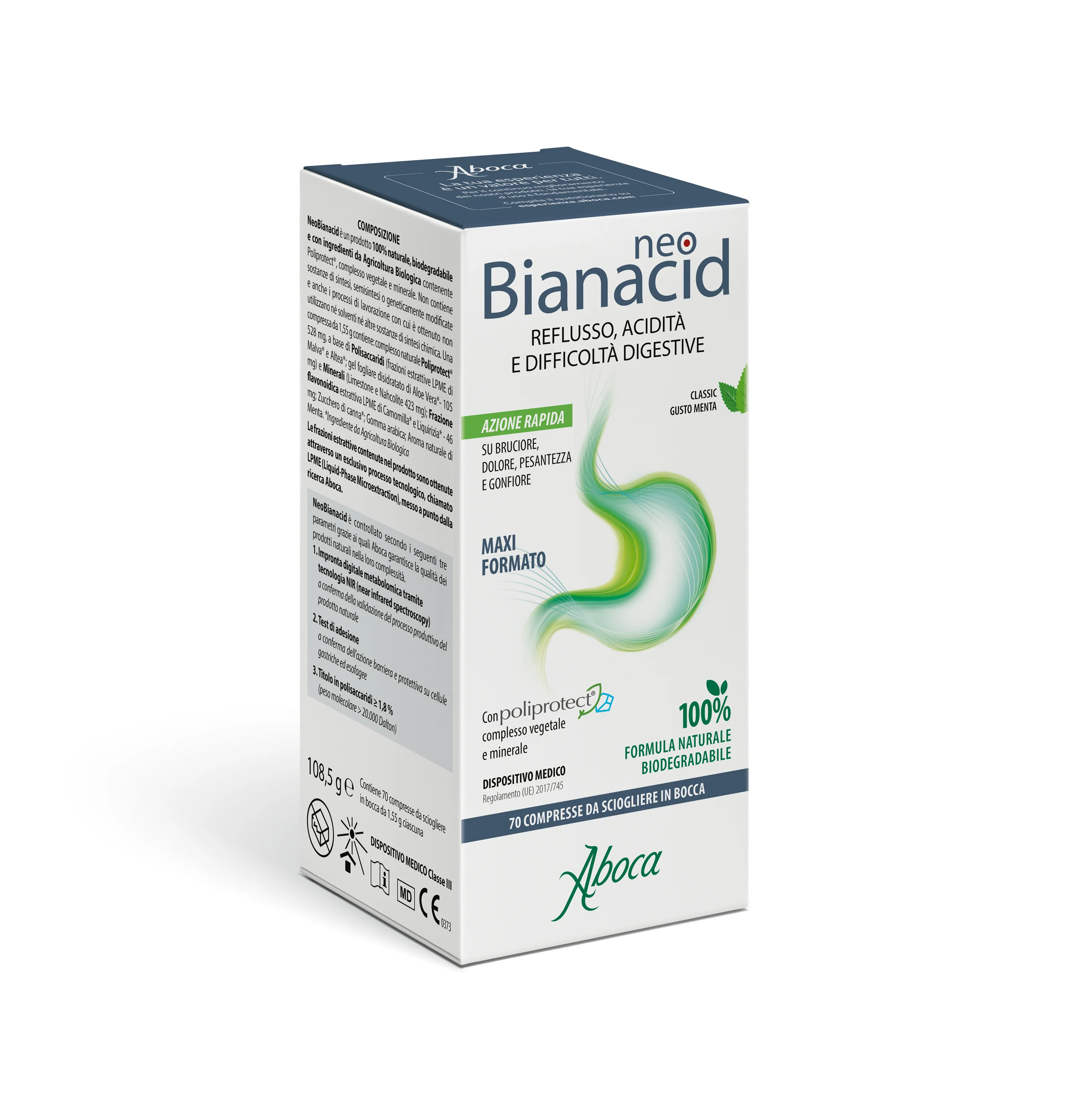 Aboca Neobianacid 70 Compresse Masticabili Acidità e Reflusso