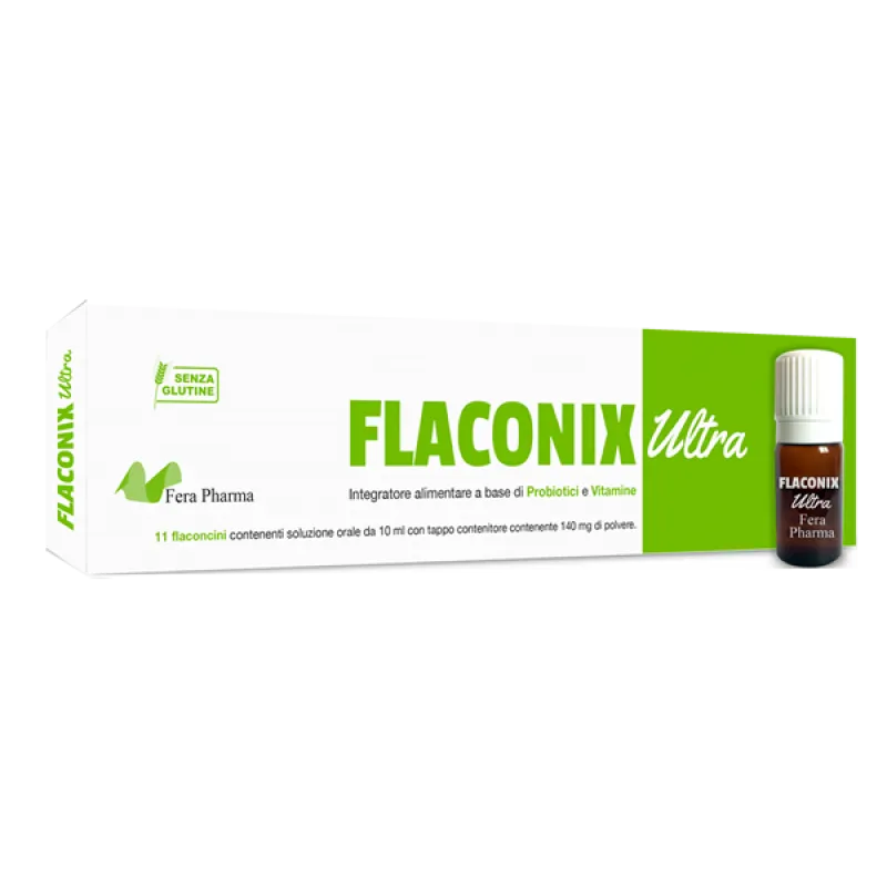 Flaconix Ultra Integratore Probiotici e Vitamine 11 Flaconcini 