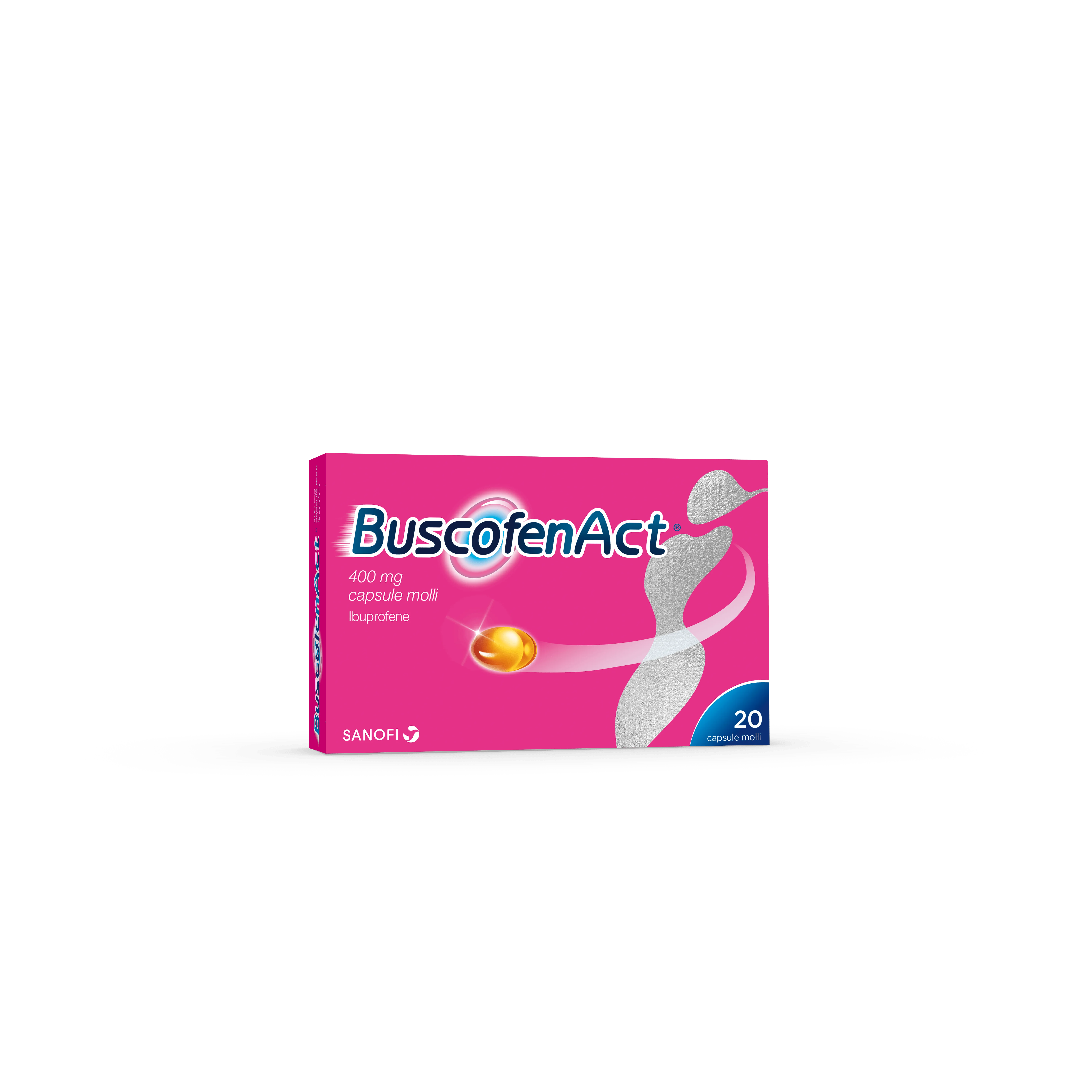 BuscofenAct 400 mg Ibuprofene 20 Capsule Molli Analgesico