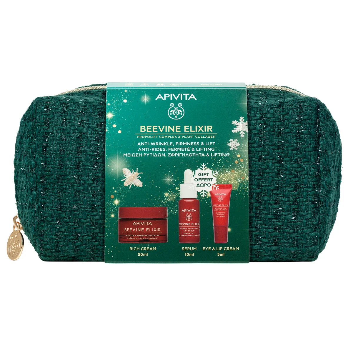 Apivita Pro Xm Beevine Elixir Rich Crema Routine 3 Pezzi