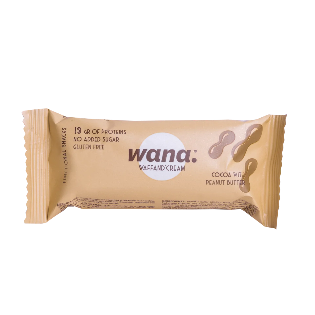 Wana Barretta Peanut Butter Cocoa 43 G Senza Grassi Trans
