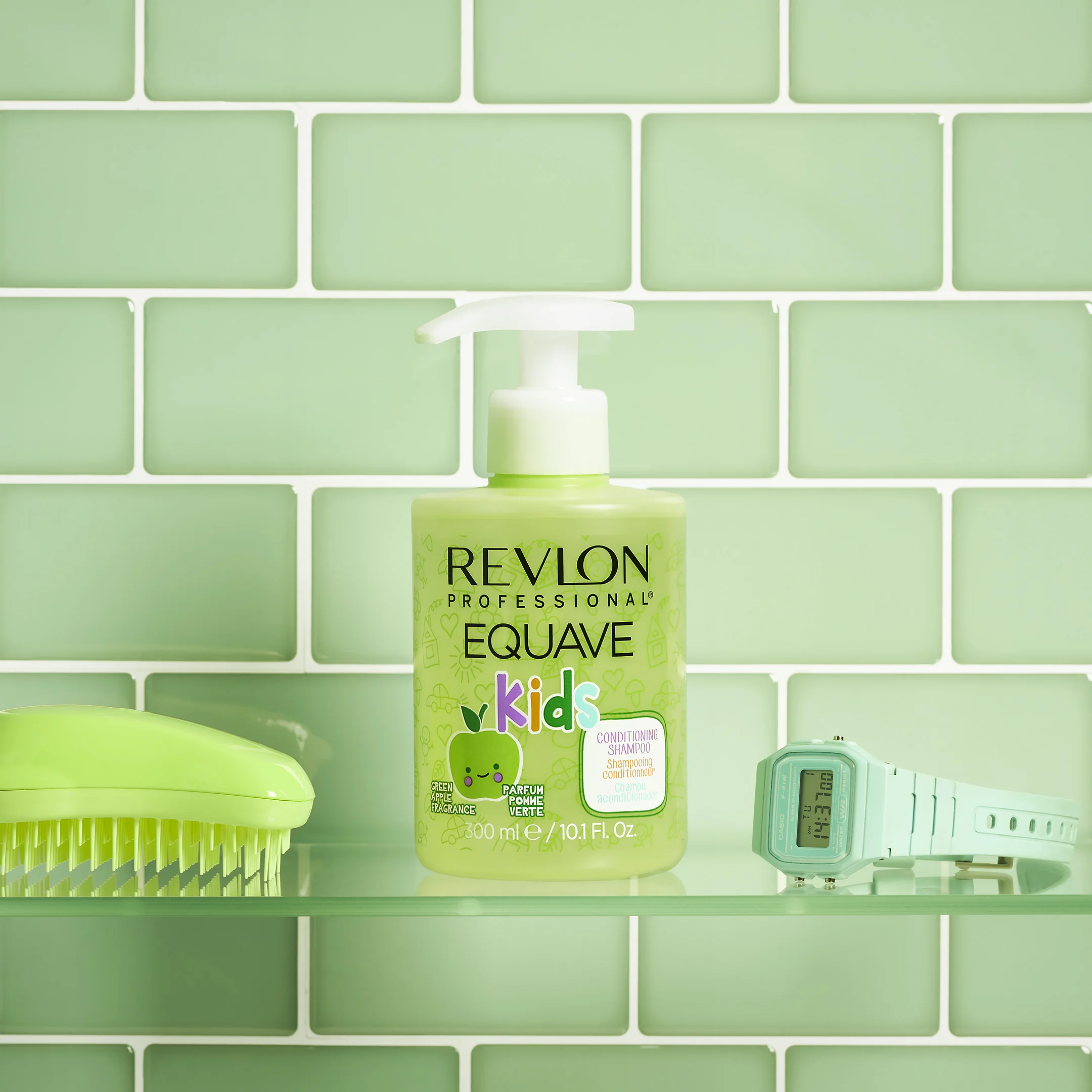Revlon Equave Kids Green Apple Shampoo 300 ml Shampoo districante per bambini