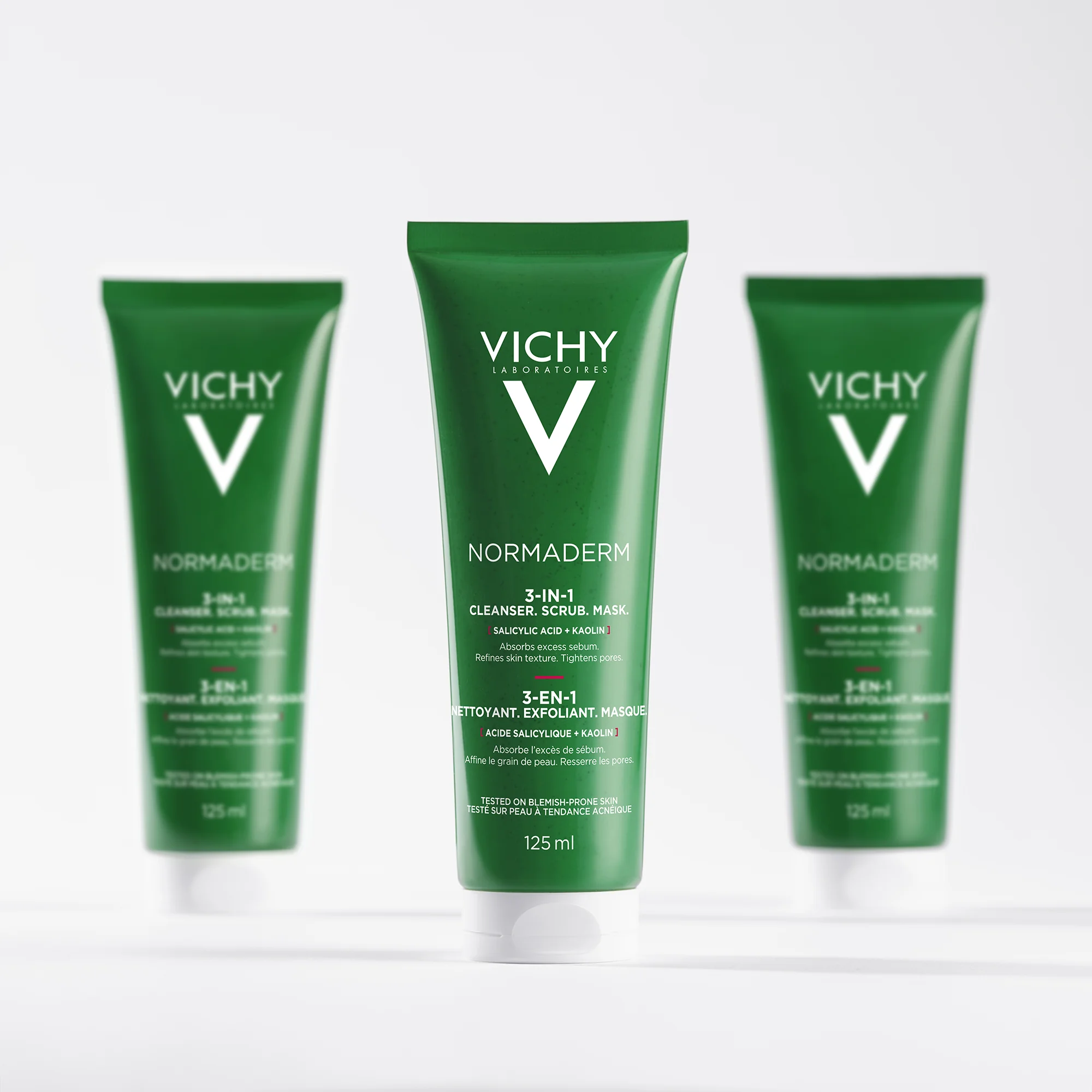 Vichy Normaderm 3in1, 125 Ml Purificante