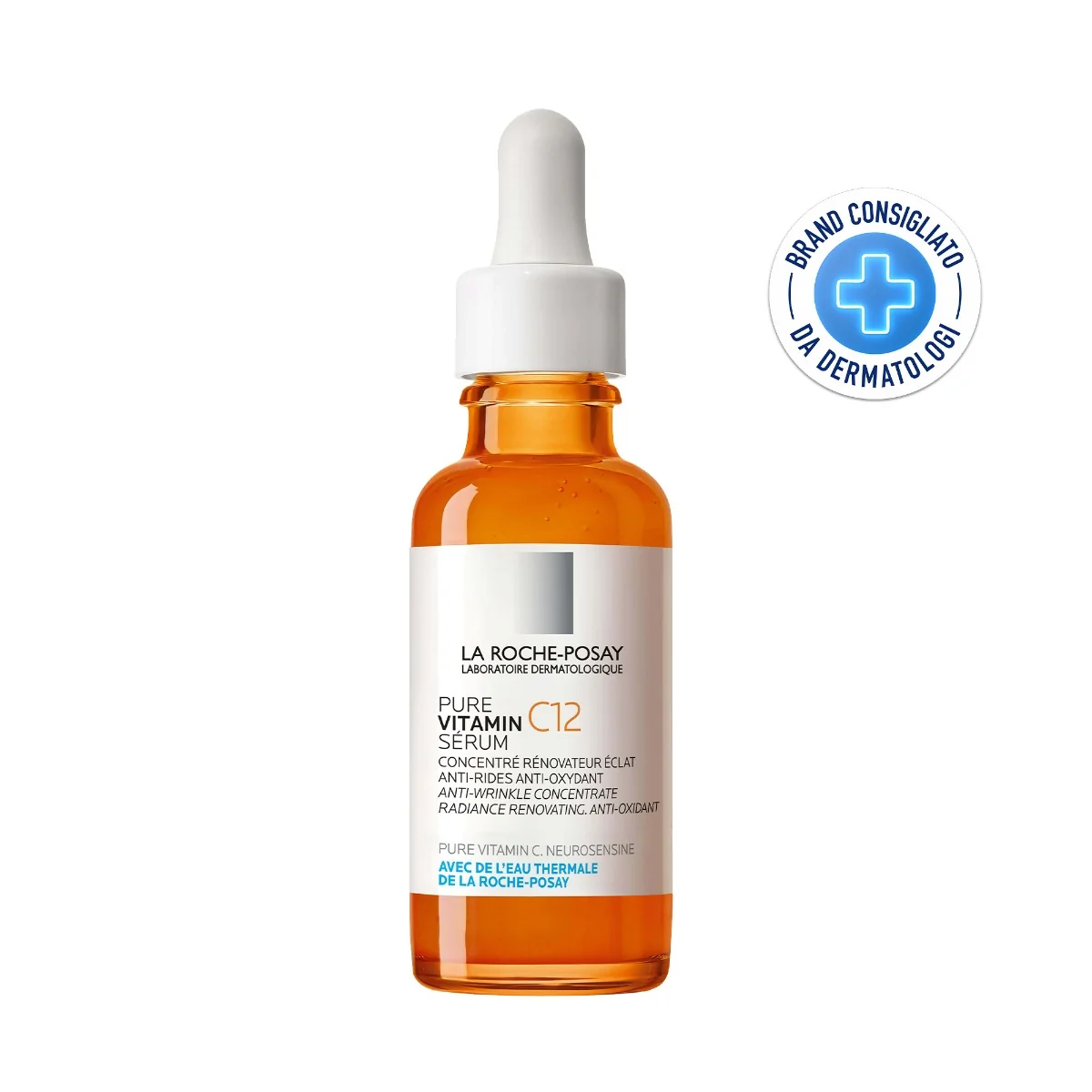La Roche Posay Pure Vitamin C12 Siero 30Ml Antirughe, Antiossidante e Illuminante